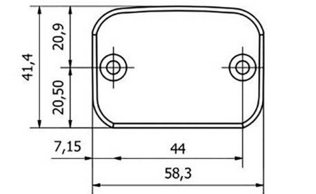 Bouchon bocal liquide frein avant bicolore
