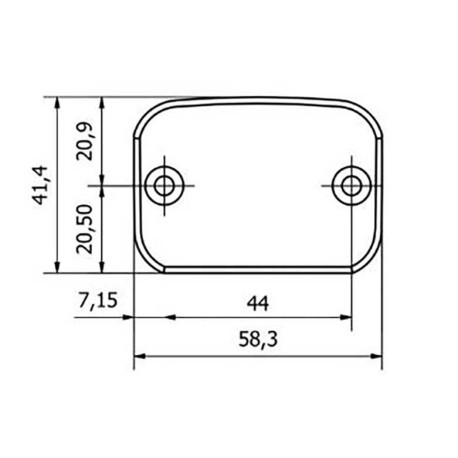 Bouchon bocal liquide frein avant bicolore