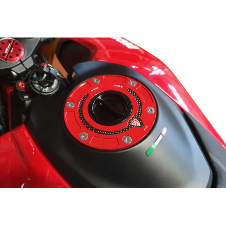 Bouchon trappe essence réservoir partie extérieure insert carbone