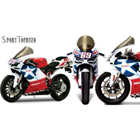 Bulle sport touring ZG Ducati 1098 - S - R- BAYLISS Tricolore - 848 - Nicky Hayd