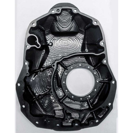 Carter bain d'huile transparent sculté