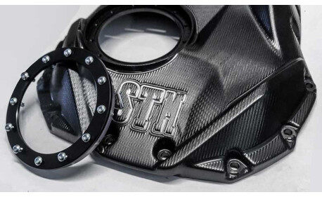 Carter bain d'huile transparent sculté