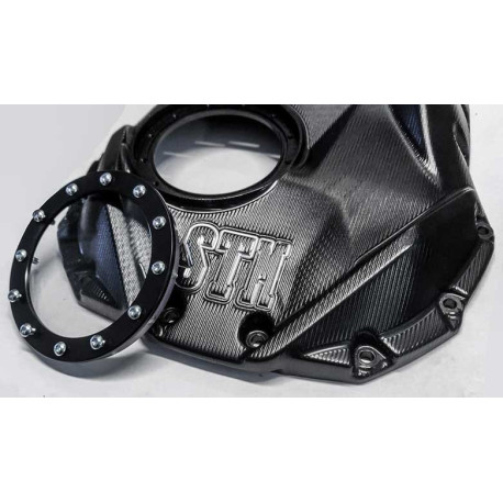 Carter bain d'huile transparent sculté