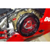 Carter d'embrayage transparent avec inserts carbone per frizioni ad olio Ducati