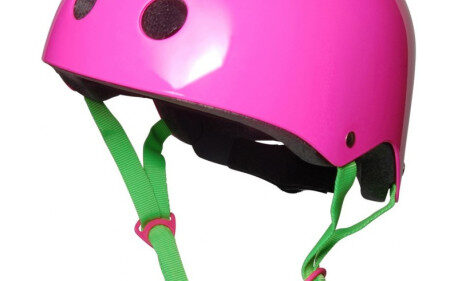 CASQUE ROSE FLUO