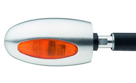 CLIGNOTANT AVANT EMBOUT GUIDON BL1000 ORANGE ALUMINIUM SATIN MAT UNITE