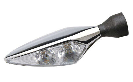 CLIGNOTANT ET FEU ARRIERE ET FEU STOP LED MICRO RHOMBUS PL CHROME UNITE ARG