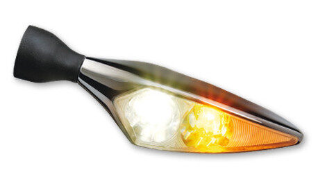 CLIGNOTANT ET FEU POSITION AVANT LED MICRO RHOMBUS PL CHROME UNITE AVG