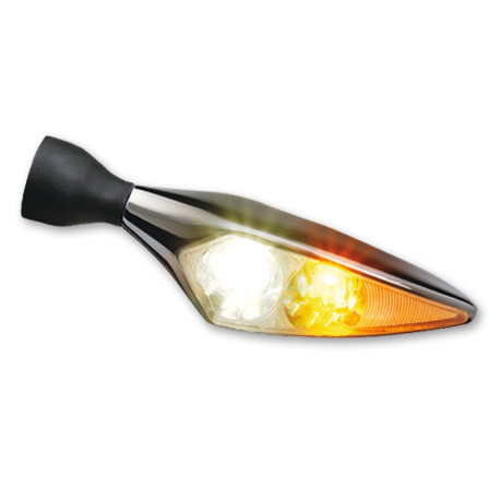 CLIGNOTANT ET FEU POSITION AVANT LED MICRO RHOMBUS PL CHROME UNITE AVG