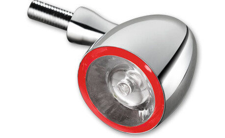 CLIGNOTANT ET FEU POSITION ET FEU STOP LED BULLET 1000 DF CHROME UNITE ARRIE
