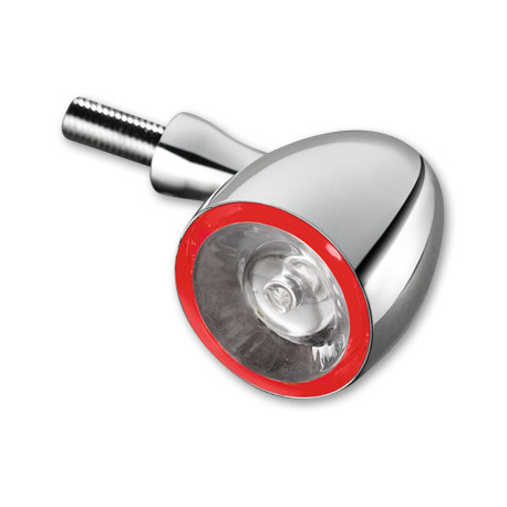 CLIGNOTANT ET FEU POSITION ET FEU STOP LED BULLET 1000 DF CHROME UNITE ARRIE