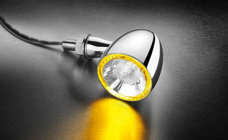CLIGNOTANT ET FEU POSITION LED BULLET 1000 PL CHROME UNITE AVANT