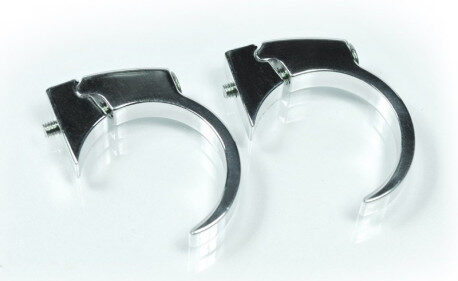 Clips Kit pour fixation motoscope mini sur guidon - 22mm - poli