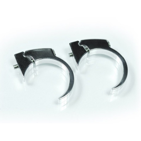 Clips Kit pour fixation motoscope mini sur guidon - 22mm - poli