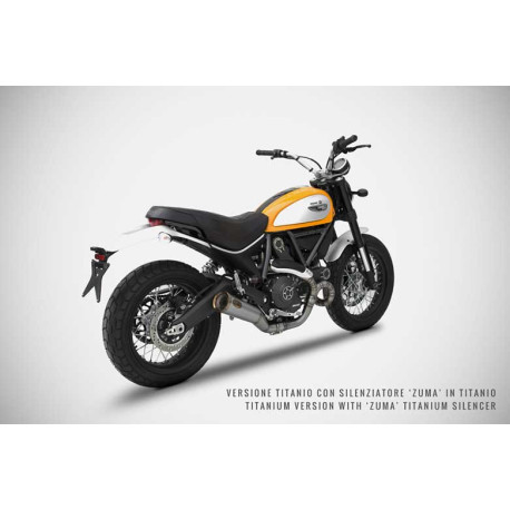 Collecteurs 2 en 2 inox Ducati scrambler monster 797 Zard