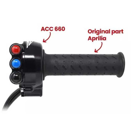 Commande de gaz commodo droit piste intégré Jet Prime