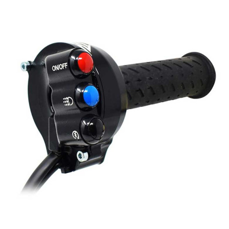 Commande de gaz commodo droit route intégré Jet Prime inscrit RSV4