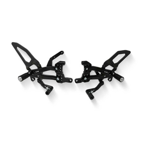 COMMANDES RECULEES REGLABLES CARBONE CNC RACING Ducati per serie Panigale V4