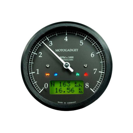 COMPTE TOURS CHRONOCLASSIC 10 GREEN LCD NOIR - POLI