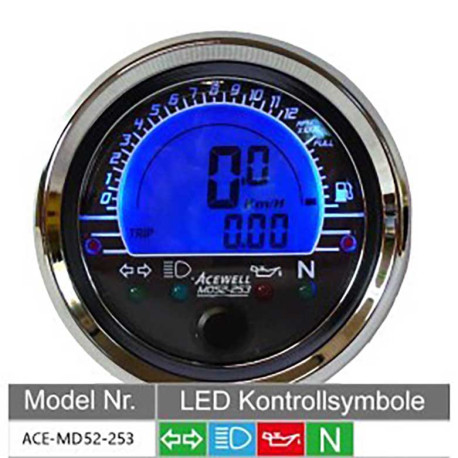 COMPTEUR DE VITESSE/RPM/VOLTMETRE