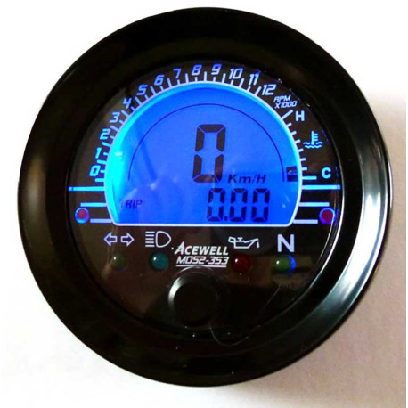 COMPTEUR DE VITESSE/RPM/VOLTMETRE/TEMPERATURE