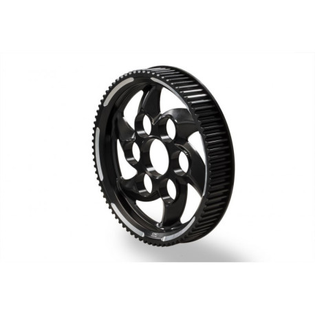 COURONNE COURROIE ARRIERE NOIR ALU CNC RACING DUCATI X DIAVEL