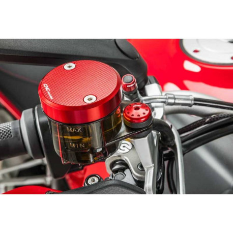 COUVERCLE CNC RACINGPOUR Bocaux frein - embrayage AVANT ORIGINE DIA56MM