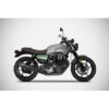 DOUBLE ECHAPPEMENT ZARD INOX NOIR MOTO GUZZI V7 850