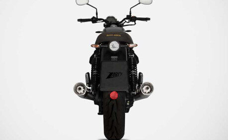 DOUBLE ECHAPPEMENT ZARD INOX NOIR MOTO GUZZI V7 850