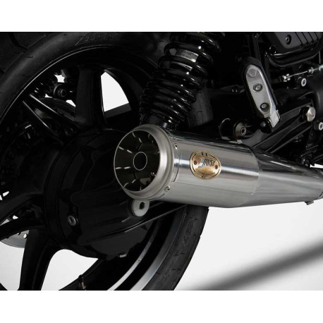 DOUBLE ECHAPPEMENT ZARD INOX NOIR MOTO GUZZI V7 850