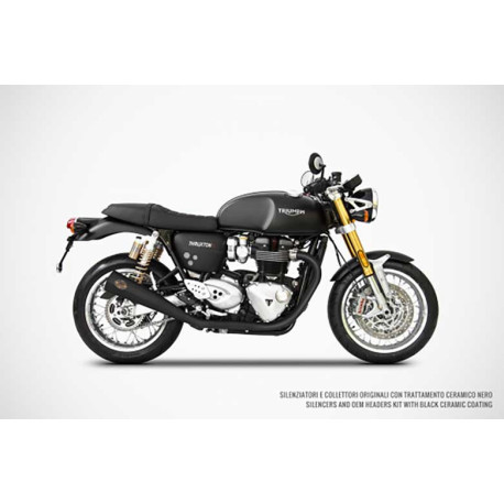 Double échappements coniques version thruxton 1200 Zard