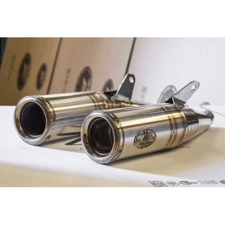 Double échappements snake coniques inox  Zard