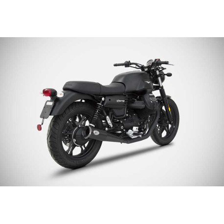 Double échappements Zuma chrome Guzzi v7 iii Zard