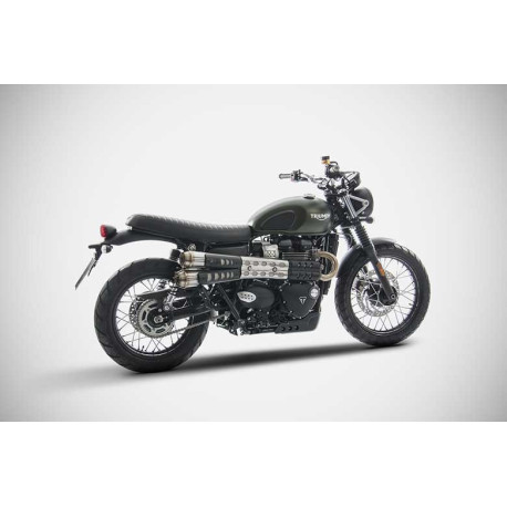 DOUBLE SILENCIEUX ZARD INOX TRIUMPH SCRAMBLER 900