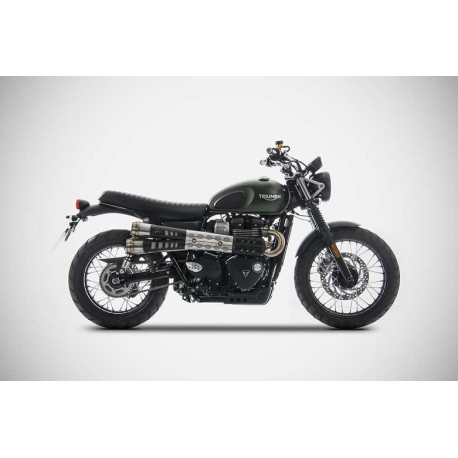 DOUBLE SILENCIEUX ZARD INOX TRIUMPH SCRAMBLER 900