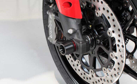 DUCATI MULTISTRADA 1260 / KAWASAKI ZX6R ROULETTES DE PROTECTION ROUE AVANT EVOTE