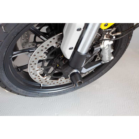 DUCATI SCRAMBLER 1100 ROULETTES DE PROTECTION ROUE AVANT EVOTECH