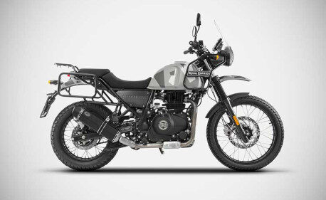 ECHAPPEMENT BAS ZARD INOX NOIR EMBOUT CARBONE HIMALAYAN / SCRAM 411