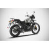 ECHAPPEMENT BAS ZARD INOX NOIR EMBOUT CARBONE HIMALAYAN / SCRAM 411