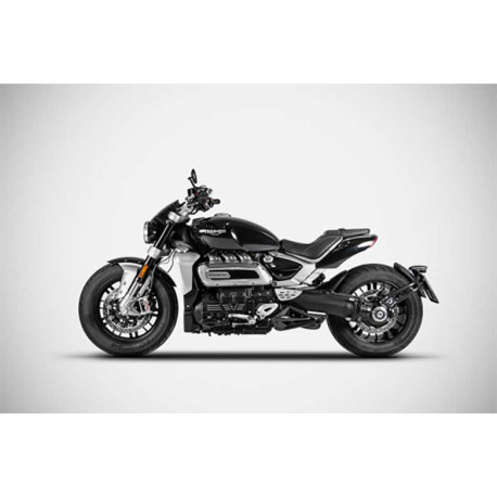 Echappement double sortie Triumph Rocket 3  Zard