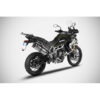 Echappement haut Triumph Tiger 900 inox embout carbone Zard