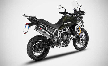 Echappement haut Triumph Tiger 900 inox embout carbone Zard
