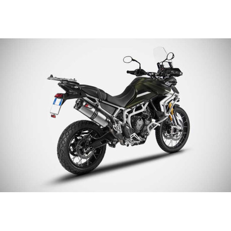Echappement haut Triumph Tiger 900 inox embout carbone Zard