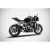 Echappement inox Triumph street triple 765 Zard