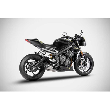 Echappement inox Triumph street triple 765 Zard