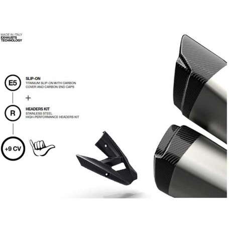 Echappement titane Triumph speed triple 1200 Zard