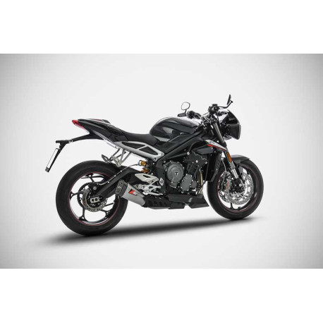 Echappement Triumph street triple 765 Zard