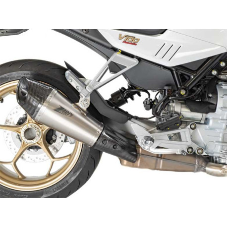 Echappement Zard en titane pour Moto Guzzi V100 Mandello