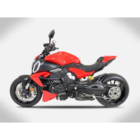 ECHAPPEMENT ZARD MAKO INOX PARE CHALEUR CARBONE DUCATI DIAVEL V4