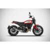 Echappement Zuma inox Ducati scrambler 800 Zard